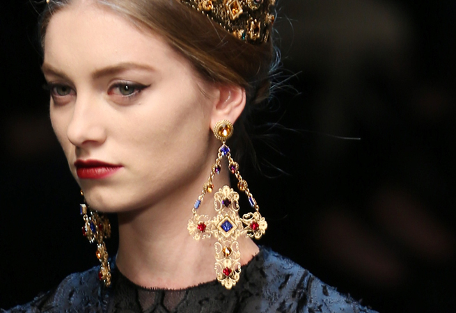 Dolce & Gabbana - Runway - MFW F/W 2013